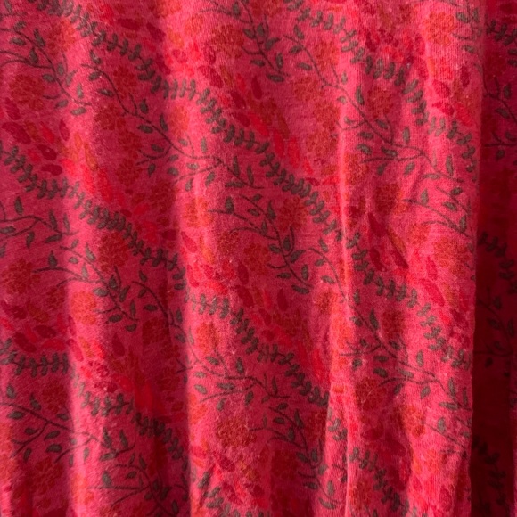 Red, floral dress - Picture 2 of 2